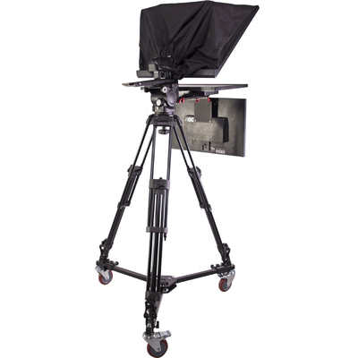 Teleprompter de estudio profesional para interiores o exteriores TS-T110/22D con doble pantalla PTZ