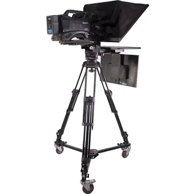 Teleprompter de estudio de deportes en vivo 24 pulgadas Monitor con estuche de transporte Teleprompter de vista
