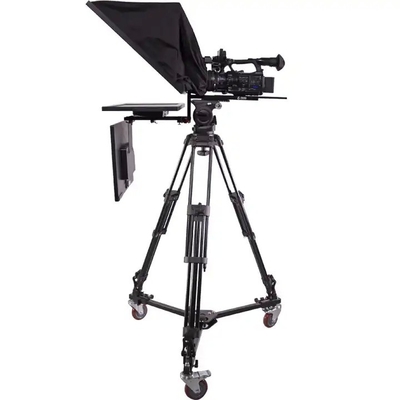 Teleprompter de estudio de deportes en vivo 24 pulgadas Monitor con estuche de transporte Teleprompter de vista