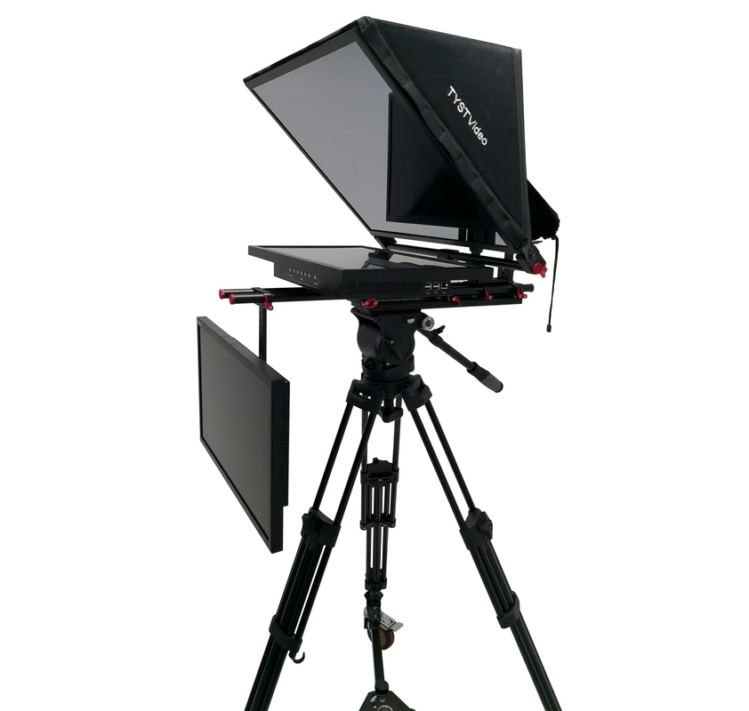 TY-24G2 Pro Teleprompter de estudio de doble pantalla de 24 pulgadas La herramienta definitiva para la difusión de noticias