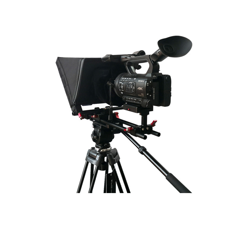 TY330 -Outlet 7-11&quot; Tablet DSLR Teleprompter de cámara para entrevistas en interiores y exteriores