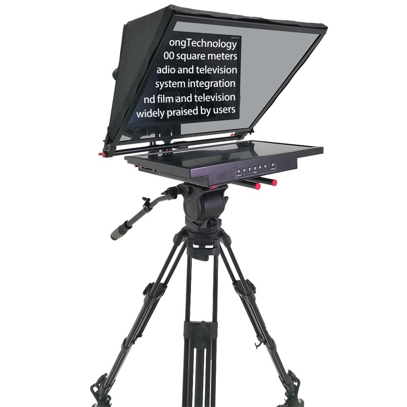 Palabra y imagen compatibles Teleprompter de pantalla única de 24 pulgadas para presentación en estudio