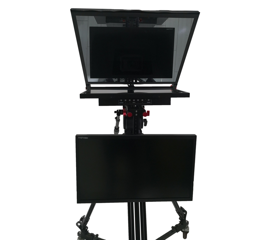 Prompter de estudio de transmisión en vivo de 24 pulgadas con computadora incorporada y soporte de video Bestview