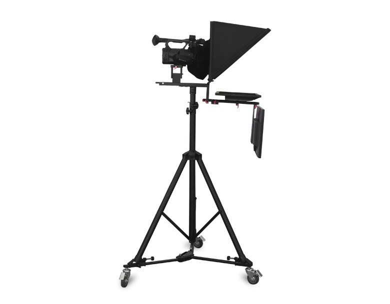 TS2000 Teleprompter civil de doble pantalla con software de teleprompter y mando a distancia para cámara